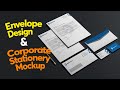 How to Create Envelope Design in Illustrator - How to use Branding Mockups