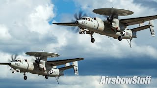 RARE! Double E-2 Hawkeye Demo - EAA AirVenture Oshkosh 2022