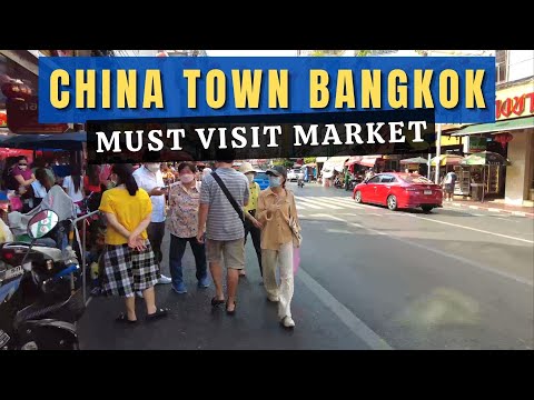 Amazing cheap market in China Town Bangkok 2022, Yaowarat