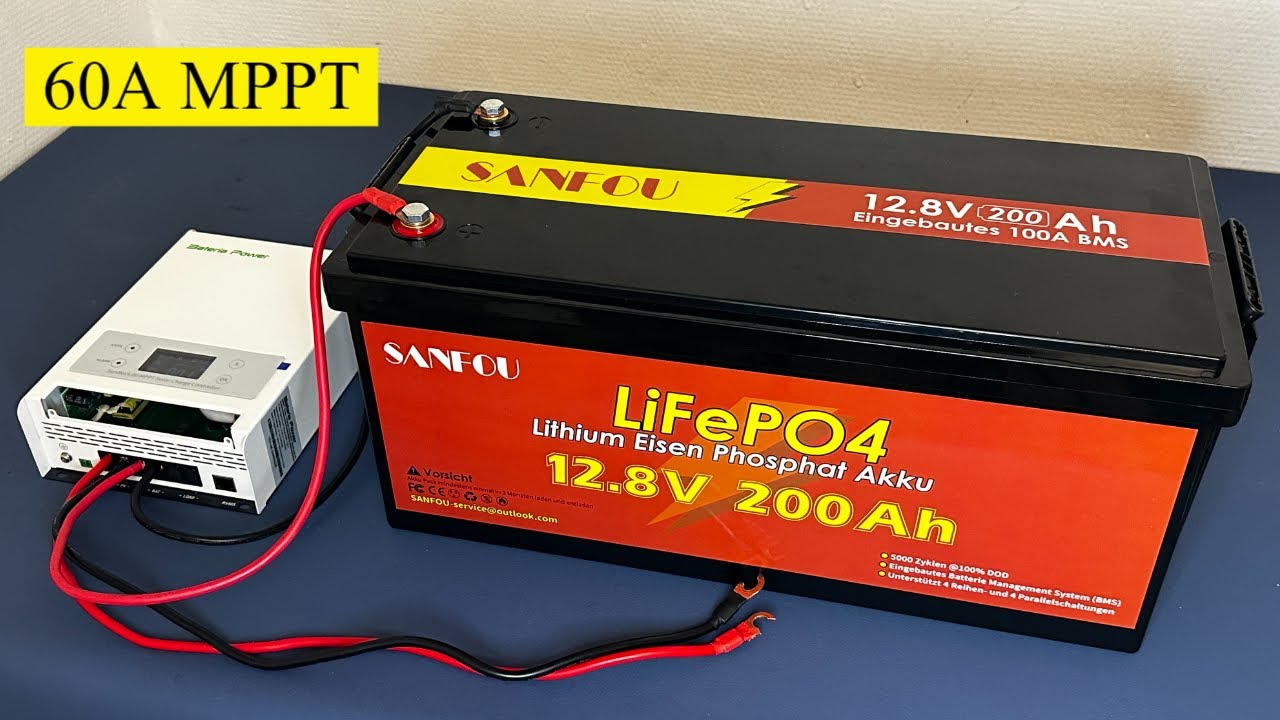 how to charge 12v Battery by 60A MPPT Solar Charge Controller