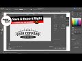 How to Save and Export Files in Illustrator (AI, PDF, PNG, Fonts, More)
