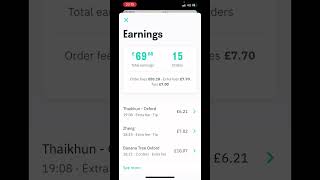 How much I make in 3 hours with Deliveroo and Uber eats on New Year Eveshorts
