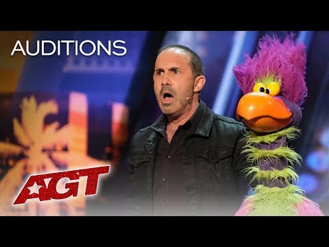 Michael Paul And His Hilarious Bird Of Prey Earn A YES! - America's Got Talent 2019