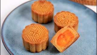 广式莲蓉月饼，超详细自制莲蓉馅做法和馅料比例汇总 Cantonese-style Mooncake (Homemade  lotus seed paste)