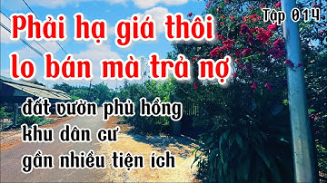 nợ chồng nợ cô THU đành phải bán lô đất vườn để xoay sở công việc gia đình ở bà rịa vũng tàu