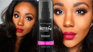NEW Maybelline Master Fix Setting Spray Review I Spring 2016 Drugstore/ Maybelline Makeup