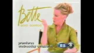 Bette Midler - Promo for Bette's Sitcom " BETTE! "