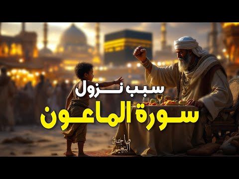 سبب نزول سورة الماعون س ور ة ال م اع ون د ر س ف ي الإ يم ان و ر ع اي ة الض ع ف اء