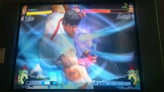USF4 - Ryu corner combo double focus cancel + ultra