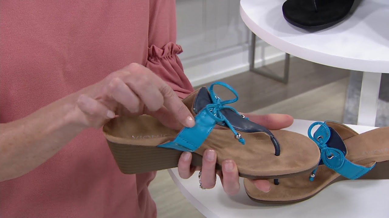 qvc vionic wedge sandals