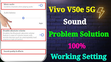 Vivo V50e 5G Sound Problem | Vivo V50e 5G Volume Problem | How to Increase Sound in Vivo V50e 5G