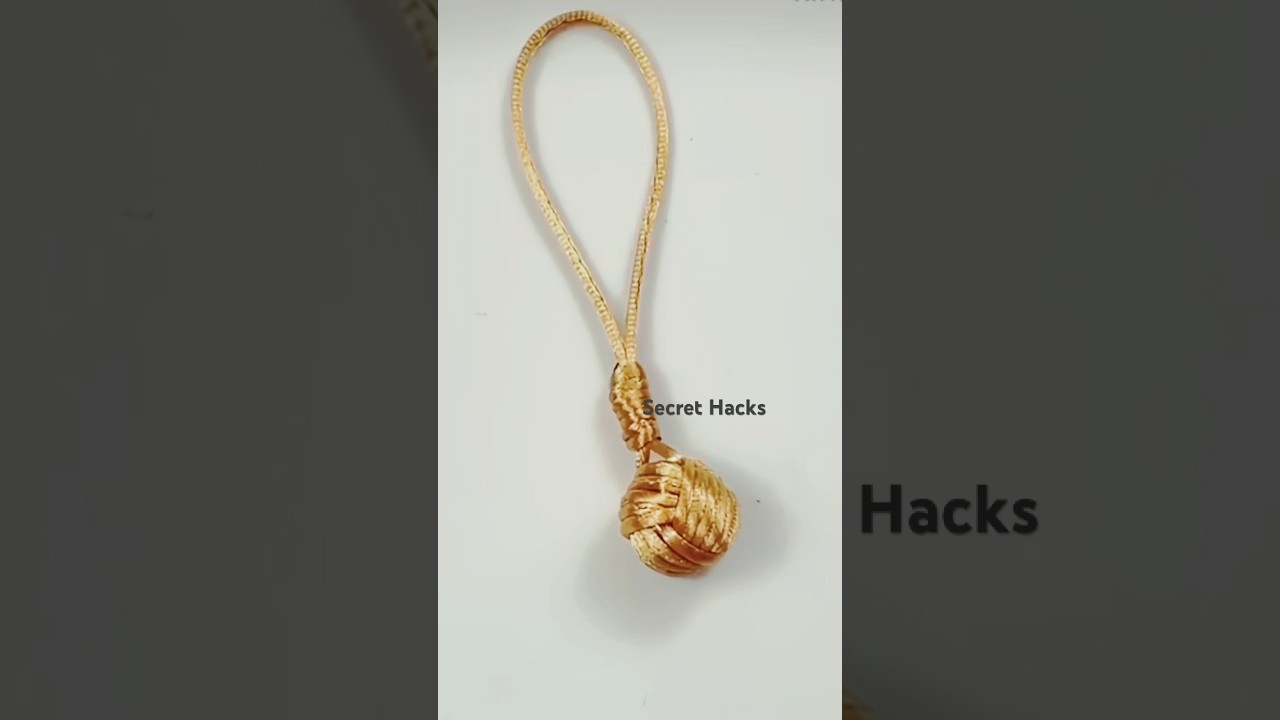 How to make a monkey’s fist paracord keychain 