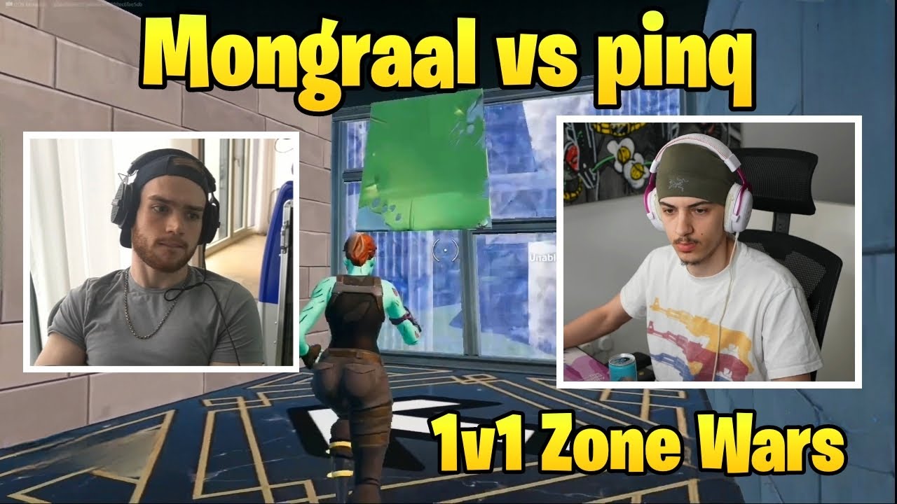 Mongraal vs pinq 1v1 Zone Wars!