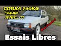 OPEL CORSA DE SEB : 760KG ET UN SWAP MOTEUR DE...??  UNE FUSÉE !