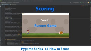 Adding Score in Pygame | Runner/Jumping Game - part 13