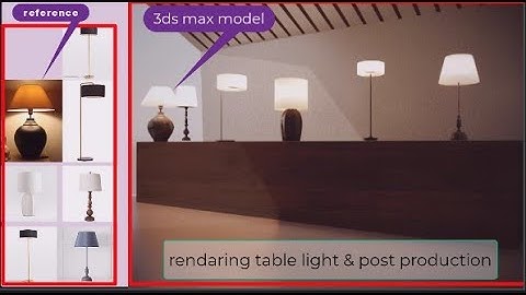Corona Rendering of  Table Lamps in 3ds Max