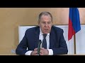 Пресс-конференция С.Лаврова по итогам визита в Катар, Доха, 26 февраля 2025 года