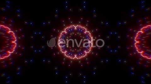 Neon Mandala Audio Beat React | Motion Graphics - Envato elements