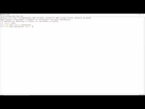 Modules in Python Practical