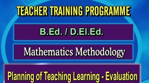 SCERT (TTP) || Mathematics - Planning of Teaching Learning || LIVE  With Pasula.Srinivas
