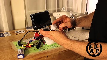 DJI Phantom 2 V2 AVL58 IOSD MINI TFT Monitor hook up