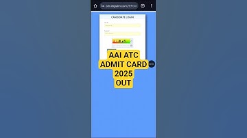 AAI ATC Admit Card 2025 || How to check AAI ATC Admit Card 2025 #aaiatcadmitcard2025