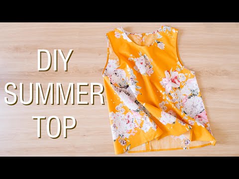 DIY Summer Top | How To Make Sleeveless Top