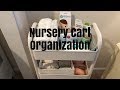 NURSERY CART ORGANIZATION/ NEWBORN ESSENTIALS