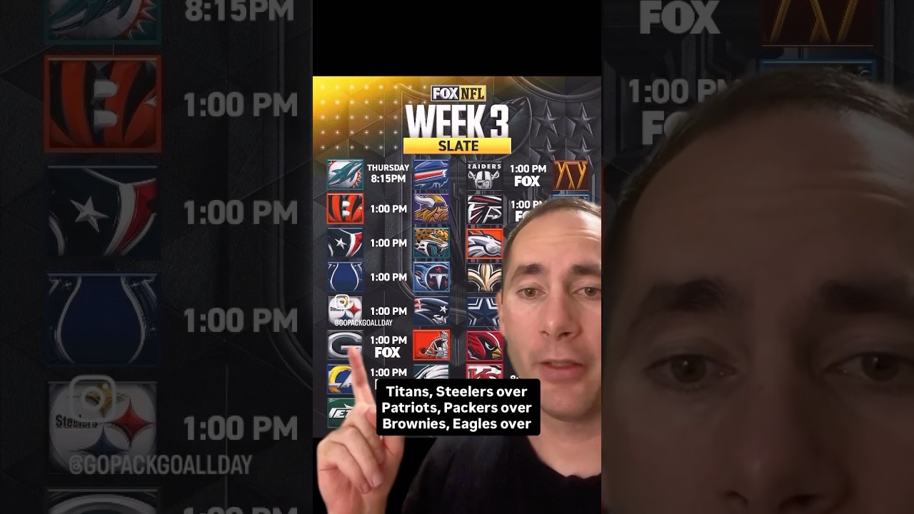 WATCH: NFL Week 3 #nflnews #nflpredictions #espnnfl #patmcafeeshow