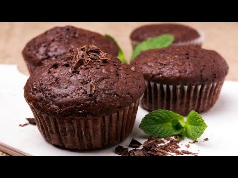 Нежные шоколадные кексы ! Простой рецепт шоколадных маффинов !🧁Рецепт в комментариях.💬