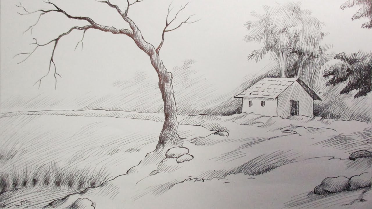 LANDSCAPE SKETCHING IN PEN & INK