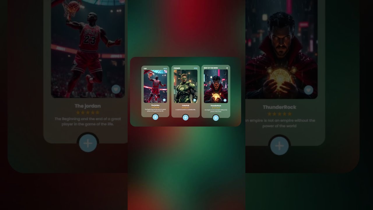 Build Stunning Movie Cards UI With HTML CSS 