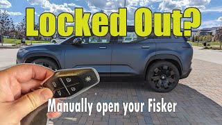 How to unlock and start your Fisker Ocean when your key fob isn't working