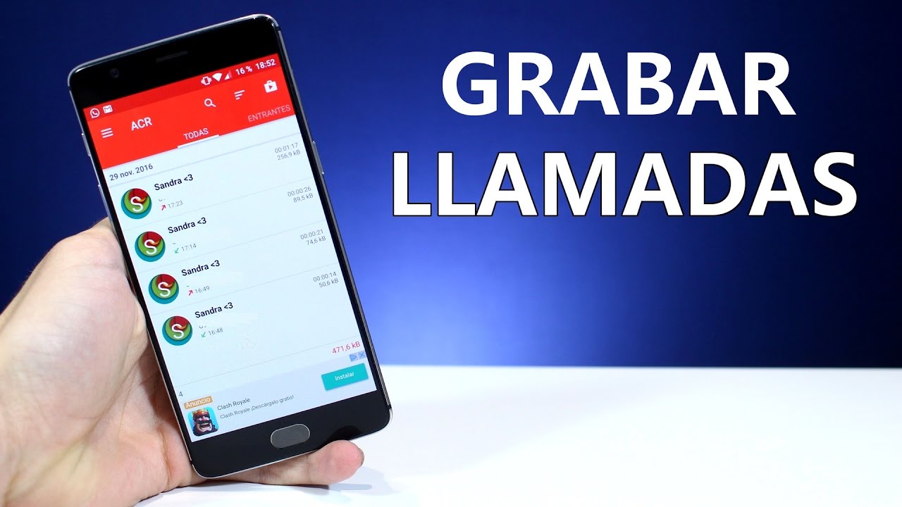 lote pimienta Respetuoso Como Grabar Llamadas en Android - La Mejor Aplicación! - YouTube