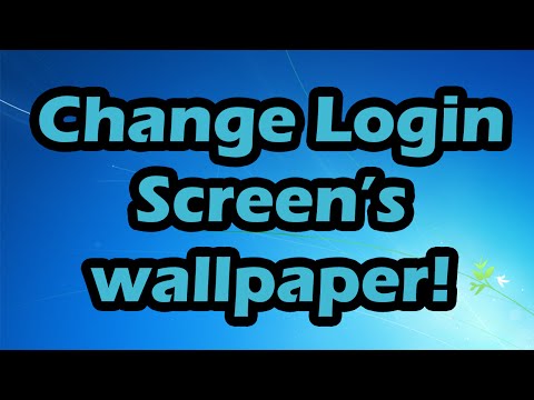 How to change Windows login screen/wallpaper