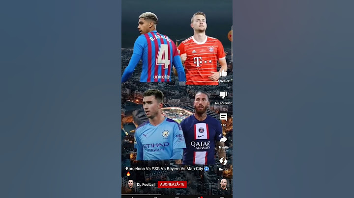 Barcelona and Psg VS Bayern München and Manchester City 🔥