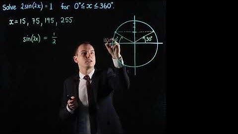 How to solve trigonometric equations - Example 1 | Circular Functions