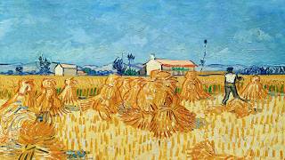 Art Wallpaper | Ernte in der Provénce (Harvest in Provence) | Vincent van Gogh