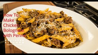 Penne pasta with a copy cat bolognese sauce is an easy weeknight meal
that you can make year round. this meaty has roots as traditional
bolognese, wi...