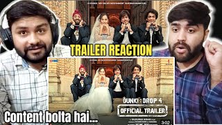 Dunki Trailer Reaction | Dunki Drop 4 | Shah Rukh Khan | Rajkumar Hirani