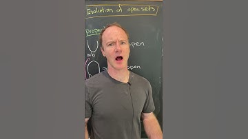 the path towards abstraction -- open sets.