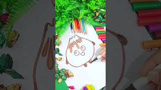 Drawing Markers paint Art   cute kawaii dumpling satisfying speed art shorts