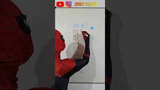 LA TABLA DEL 1 🕷 #spiderman #tablademultiplicar LA TABLA DEL 1 🕷 #spiderman #tablademultiplicar