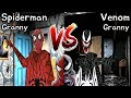 Spiderman Granny vs Venom Granny || Marvel Hero Mod Battle || Horror Game - 스파이더맨 그래니 vs 베놈 그래니 배틀