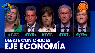 DEBATE 2023: EJE 'ECONOMÍA' COMPLETO (Milei, Bullrich, Massa, Schiaretti y Bregman)