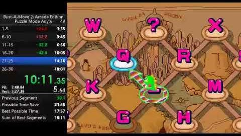 Bust-A-Move 2:Arcade Edition (Puzzle Bobble 2) Puzzle Mode in 17:37