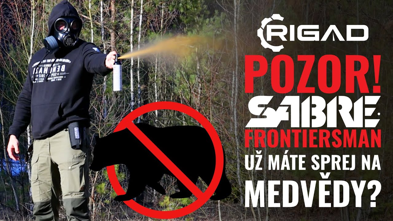 TOHLE VÁM MŮŽE ZACHRÁNIT ŽIVOT! Sprej na medvědy? Jak to funguje? Sabre Red Frontiersman! RIGAD