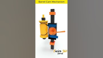 Barrel Cam Mechanisms #cad #solidworks #engineering #mechanism #mechanical #fusion360 #3d