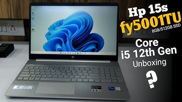 Hp 15s fy5001TU Core i5 12th Gen Laptop Unboxing-Reviews |  Pros Cons | Spec-features | Gameplay