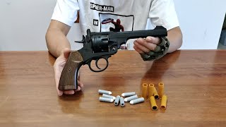 Webley MK VI Revolver Soft Bullet Toy Gun Unboxing 2022 screenshot 1